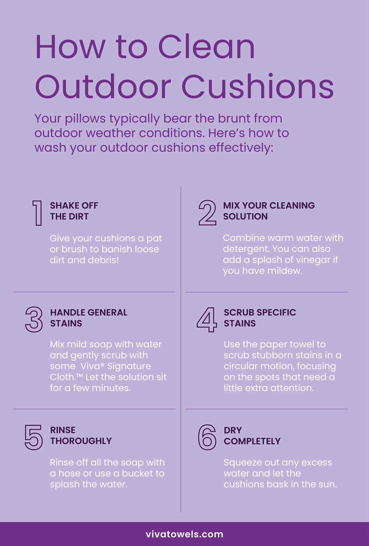 How to Clean Outdoor Cushions