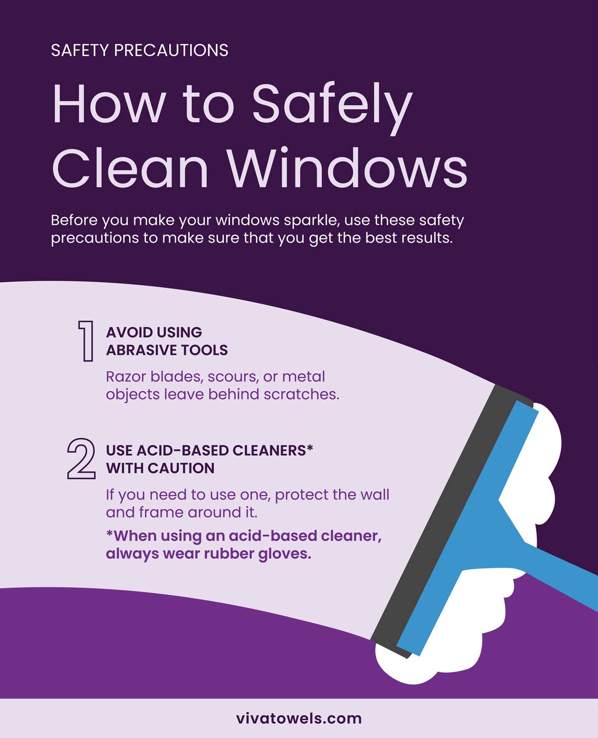 How to safely clean windows