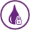Locks away mess icon