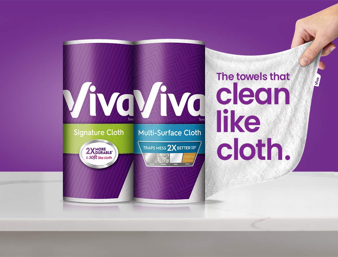 Get coupons for your favorite Viva paper towel and Kimberly Clark products.