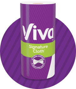Vivatowels multi-surface cloth with purple backroung