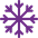 Purple snow flake logo